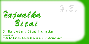 hajnalka bitai business card